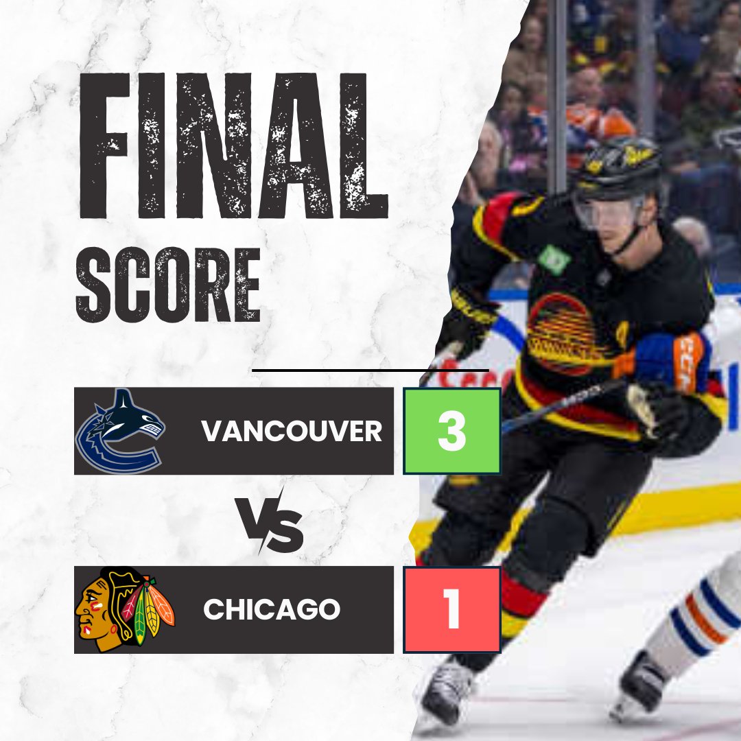 PHLHKY's tweet photo. Vancouver pulls out the shocker in Chicago https://t.co/1zZgISbICE
