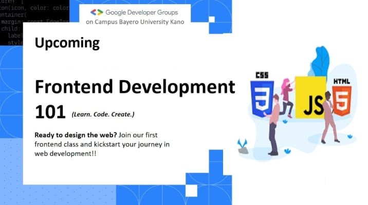 🚀 Frontend Study Jam Alert! 🎨💻

Learn to build stunning websites, Collaborate with like-minds and start creating portfolio projects! 🌟

🗓 Date: Tuesday, 14th January, 2025
⏰ Time: 2:00 PM
📍 Venue: meet.google.com/quh-cnjy-cet

Don’t miss out!