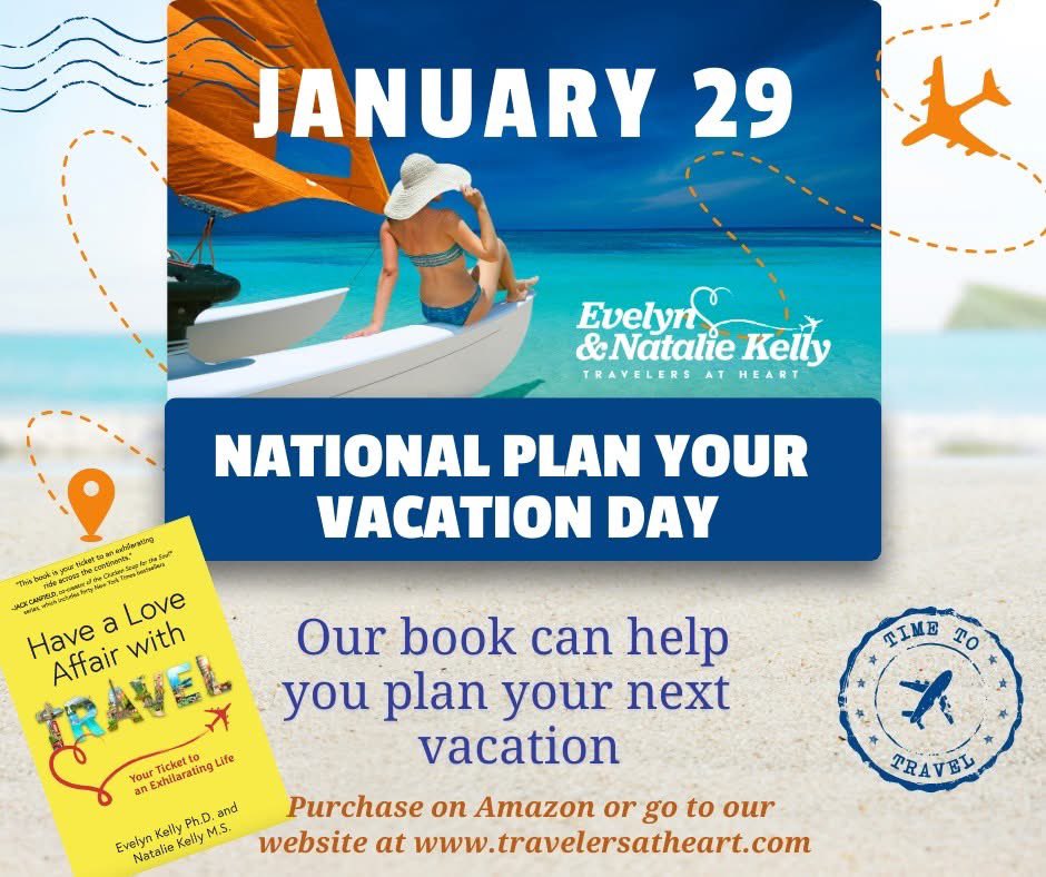 It's time! Start thinking about travel!
For a copy go to Amazon:  a.co/d/isu0fbD