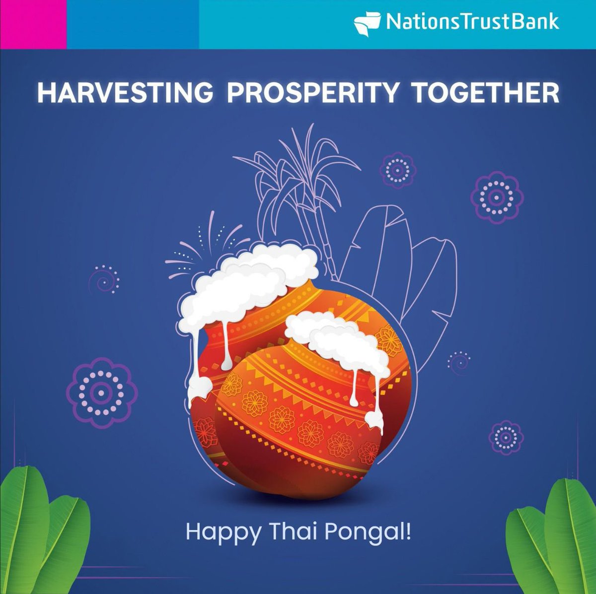 Celebrating abundance and togetherness this Thai Pongal! May your pots overflow with joy and prosperity. 
#NationsTrustBank #newyear2025 #TrustInBetter #HappyThaiPongal