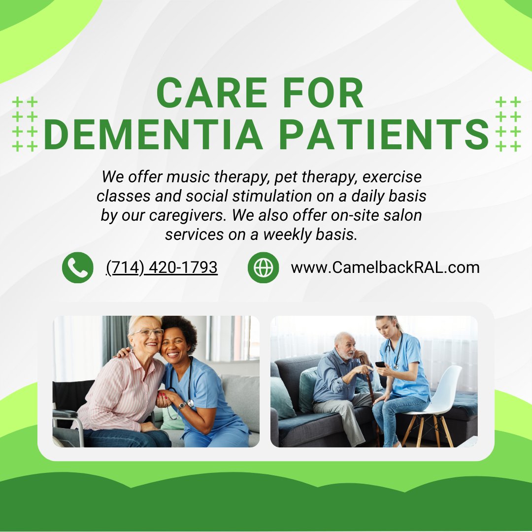 camelbackRAL's tweet photo. Our goal is to help individuals and their loved ones live happy and fulfilling lives.
#camelbackmountain #assistedlivingcommunity #QualityCare #DementiaAwareness #DementiaCare #homewithaview
https://t.co/AOPWmF8Ufn https://t.co/9prrRCWZ2F