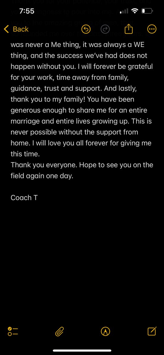 Jared Toler (@coacht_59) on Twitter photo Im so grateful that my Lord in Heaven allowed me to live a dream. However, today I stepped down as head coach <a href="/TuscaroraFB/">Tuscarora Football, Leesburg, VA</a>
A decision that was not taken lightly & many hours of thought & prayer went into. I know it’s long, but so many people made this dream possible. 4ever #BoB Im so grateful that my Lord in Heaven allowed me to live a dream. However, today I stepped down as head coach <a href="/TuscaroraFB/">Tuscarora Football, Leesburg, VA</a>
A decision that was not taken lightly & many hours of thought & prayer went into. I know it’s long, but so many people made this dream possible. 4ever #BoB