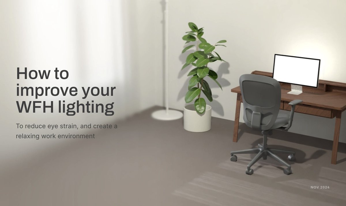Working from home for me began about 5 years ago with the start of the pandemic. Since then I've done a lot of tinkering and experimenting with in-home office lighting and want to share what I've learned.

rustle.ca/posts/articles…