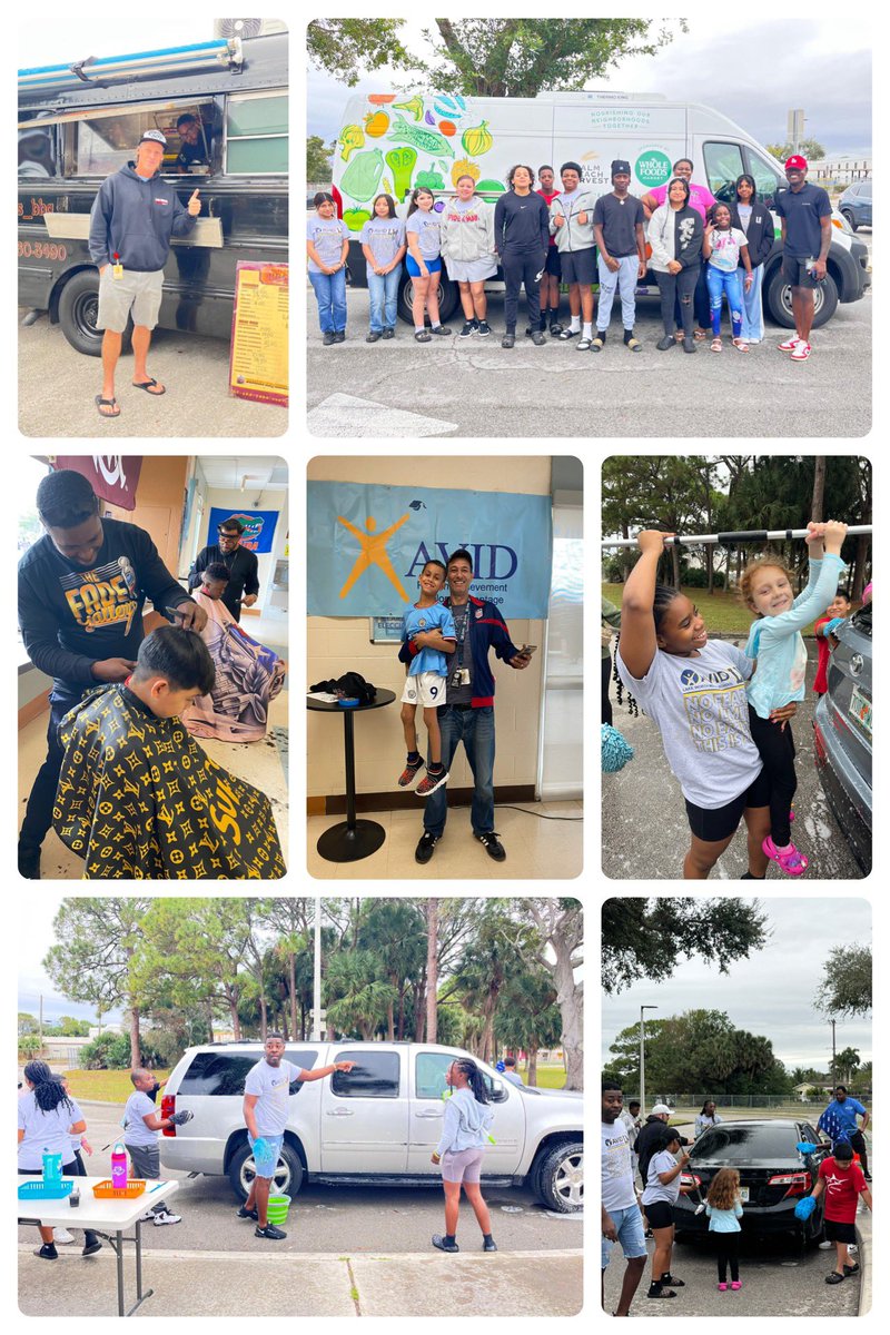 LWMSWarriors's tweet photo. What an AMAZING day at our AVID Car Wash fundraiser! 🧼🔥 From BBQ vibes and Italian Ice to free haircuts (yes, for kids and adults!) by The Fade Gallery, Reggie D from 104.7 The Flame bringing the energy, and DJ TJ keeping us moving—we had the BEST time! Huge thanks to TRIO with Palm Beach State College, Palm Beach Harvest, Whole Foods Boynton Beach, and our incredible community for showing up and showing out for AVID! #CommunityLove #AVIDStrong @CaelethiaTaylor @AP_Makowski @ExpatEducatorTJ @LaquandraGolf