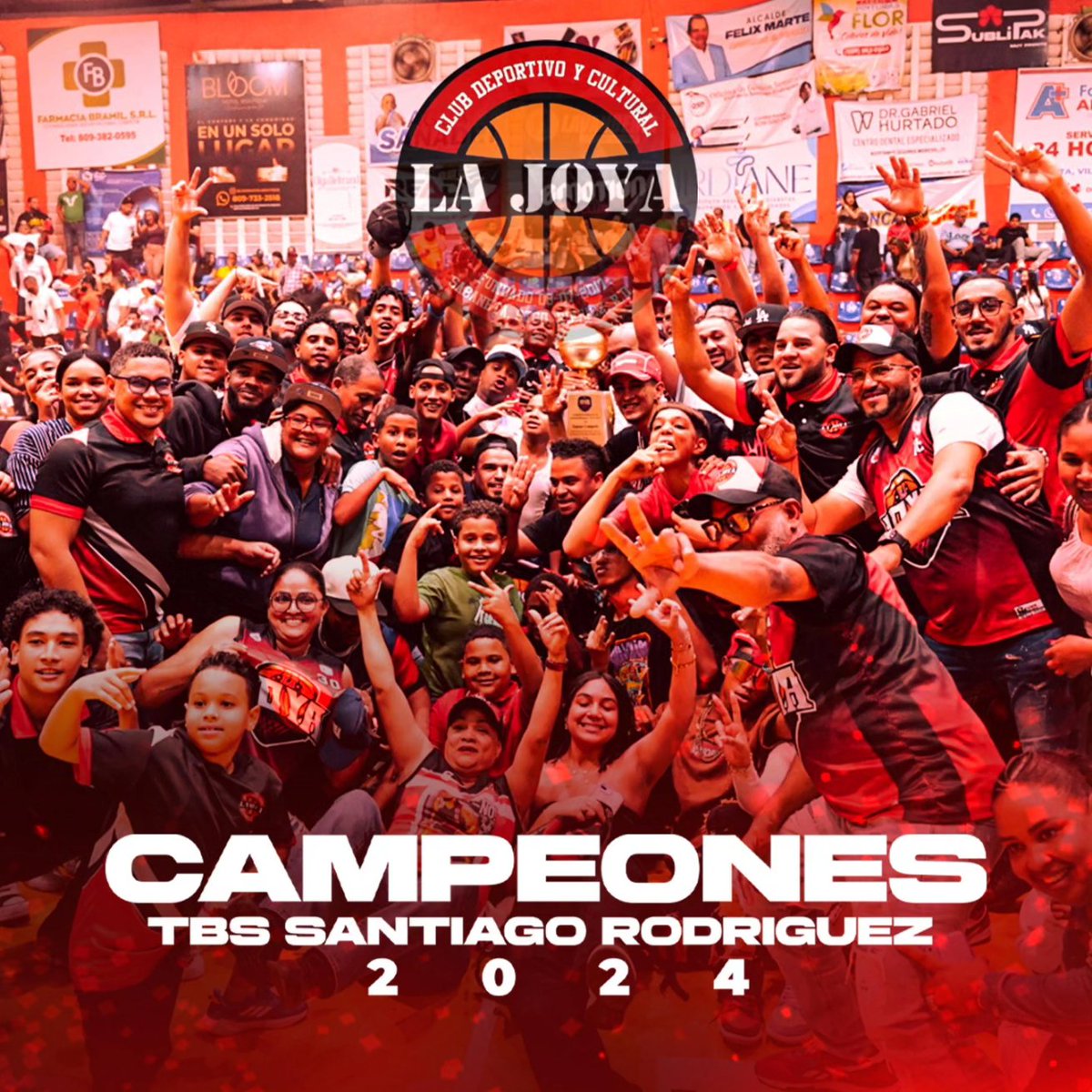🎉 ¡Felicidades al Club La Joya! 🏀

Enhorabuena por coronarse campeón del XXIII Torneo de Baloncesto Superior con Refuerzos de Santiago Rodríguez 2024. Sigamos construyendo la grandeza del baloncesto en nuestra provincia
<a href="/FedombalRD/">Federación Dominicana De Baloncesto</a> 
<a href="/kelvincruzrd/">Kelvin Cruz</a> 
<a href="/basketdom/">basketdominicano.com</a> 
<a href="/robertomateo15/">Roberto Mateo</a>