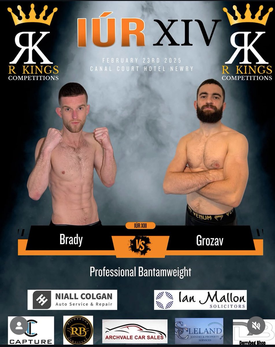 andyste123's tweet image. Decky McAleenan &amp;amp; Iúr FC are the standard bearers for #IrishMMA matchmaking on the domestic scene.

Ciarán Brady vs Gheorghe Grozav!

Two undefeated pros. 100% finish rate.

A combined unbeaten streak of 17 fights.

3 pro fights on the card (so far).

Bravo 👏👏👏👏👏👏