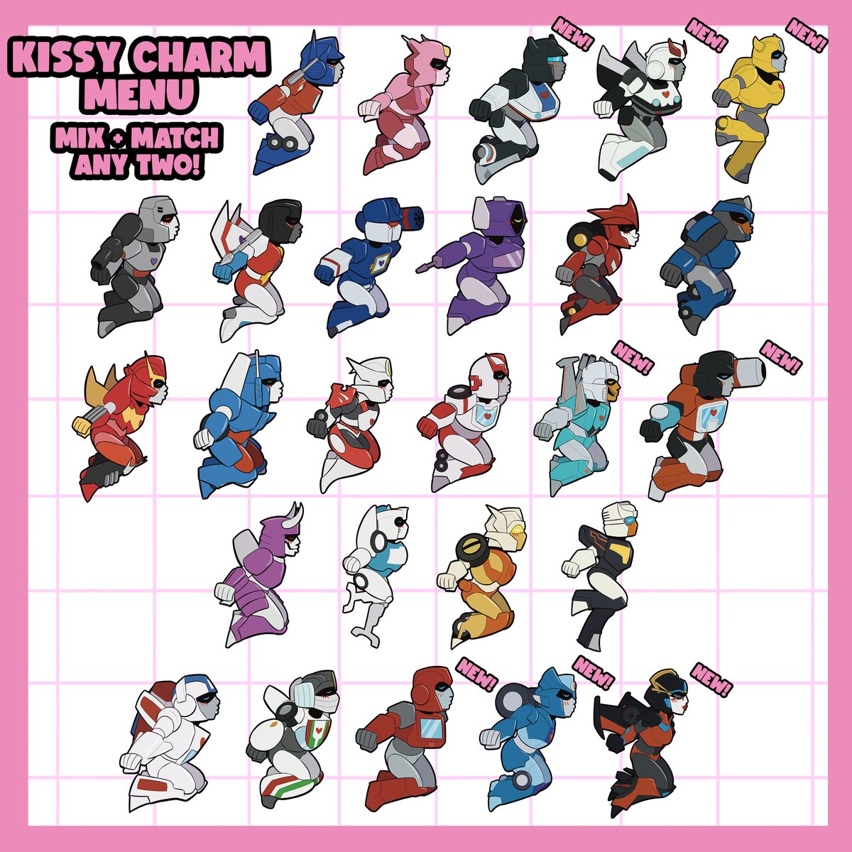 StarryReni's tweet image. 💕TF VALENTINES GIVEAWAY💕

Winners get 1 kissy charm set + 1 magnetic charm set of their choice!

TO ENTER
⭐️Follow me
⭐️Like+RT
⭐️Comment which ones you want

Picking a winner here as well as on Insta, so do the same there for an extra entry!
Ends 1/20!
#maccadam #transformers