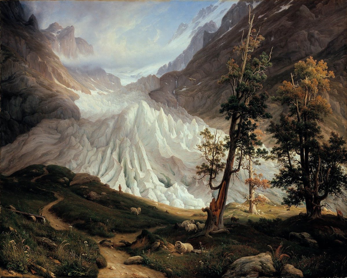 0zmnds's tweet photo. Thomas Fearnley 
The Grindelwald Gletscher https://t.co/jSaBkob3HG