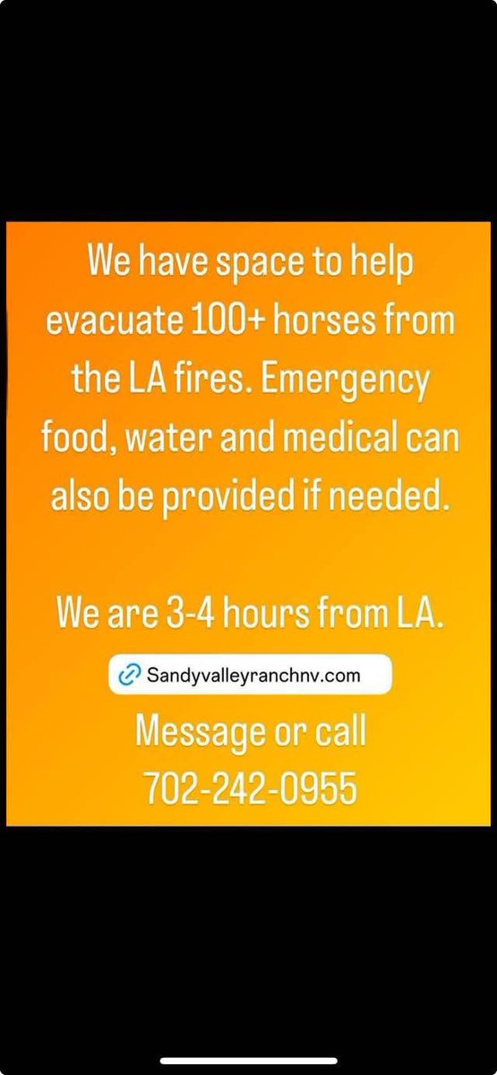 #LAFirestorm2025 #Relief #Horses #LosAngelesFire #LosAngeles sandyvalleyranchnv.com/reservations/