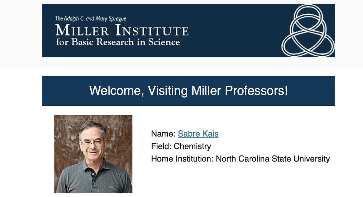 It is a great honor to serve as a Miller Visiting Professor at Berkeley. I am excited to learn from and contribute to the outstanding research in the fields of quantum information and quantum computing