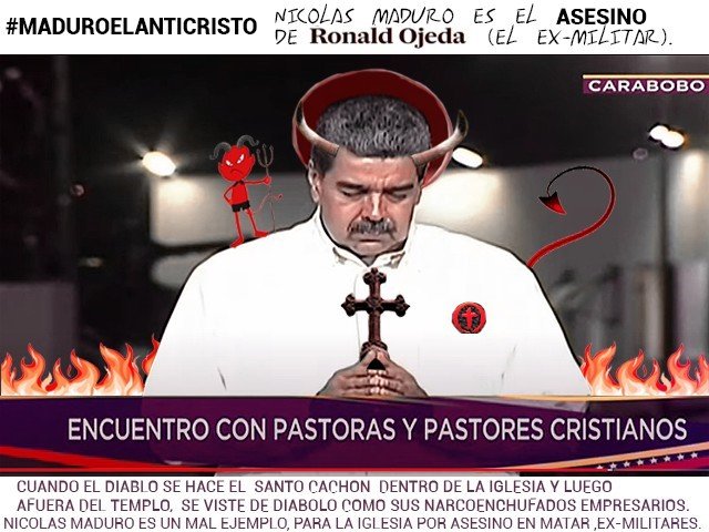 Ghostri71934025's tweet photo. @LuisJonasReyes Luis Jonás Reyes Te Falta Poco,TicTocTicToc,Esta Es Tu Ultima Divina Pastora y Fuera Los Falsos #CristianoNarcoComunista, #FueraSatanas de la Iglesia. #DivinaPastora,#Barquisimeto,#ElCaminoDeLaFe,#SantaRosa #YaCasiVenezuela,#HastaElFinal,#SOSVenezuela,#Promar https://t.co/BPcqYoc9LZ