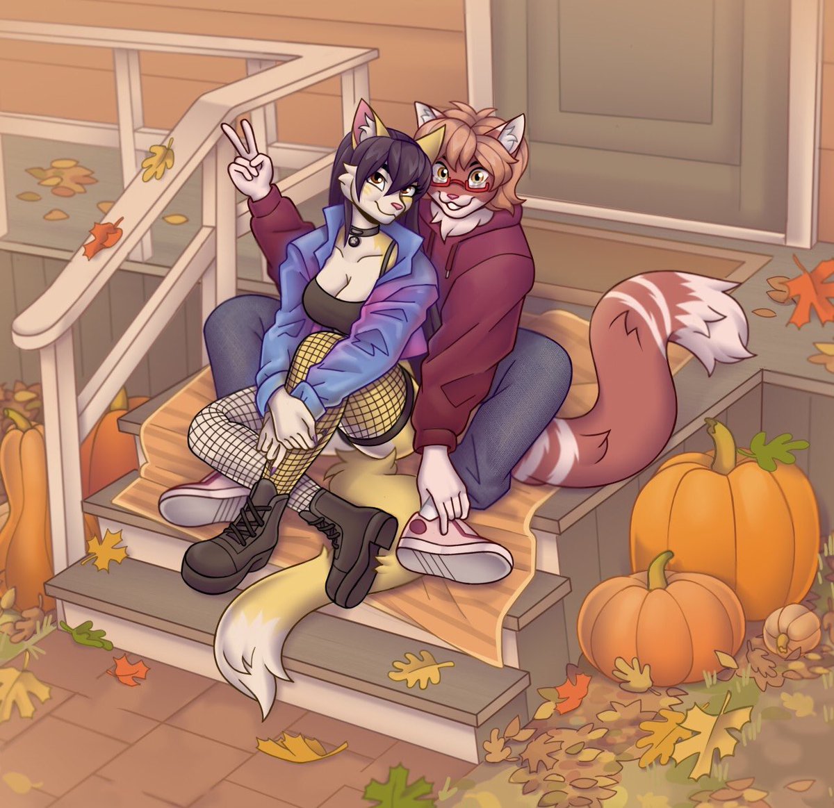TentacleBakaa's tweet photo. lovely ych from FA🍁

#furry #furryart #sfw #ych #art https://t.co/4jaCeZiR2D