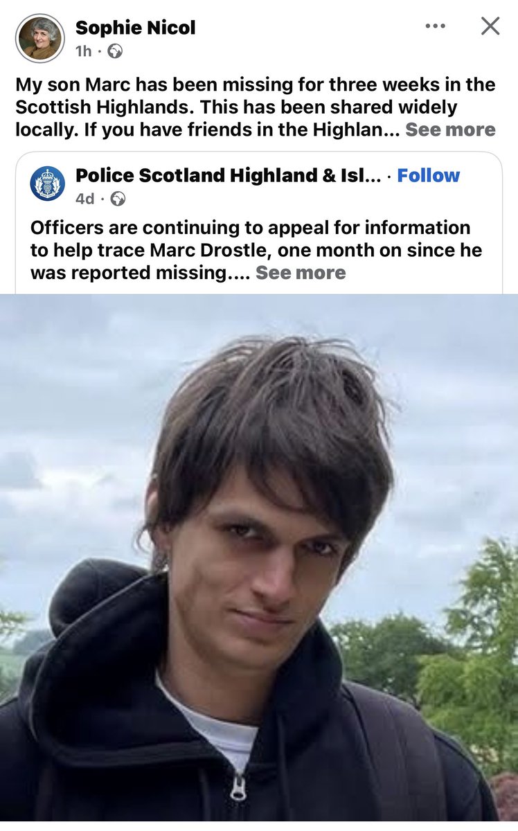 pspadmore's tweet photo. This is my friends son please if anyone out there see this please look out for him in Scotland 

The most recent sighting is believed to have been in the Anagach Woods area near Grantown-on-Spey at about 3pm on Christmas Eve. #Missing #pleasehelp #Scotland https://t.co/TMEGFURIdr