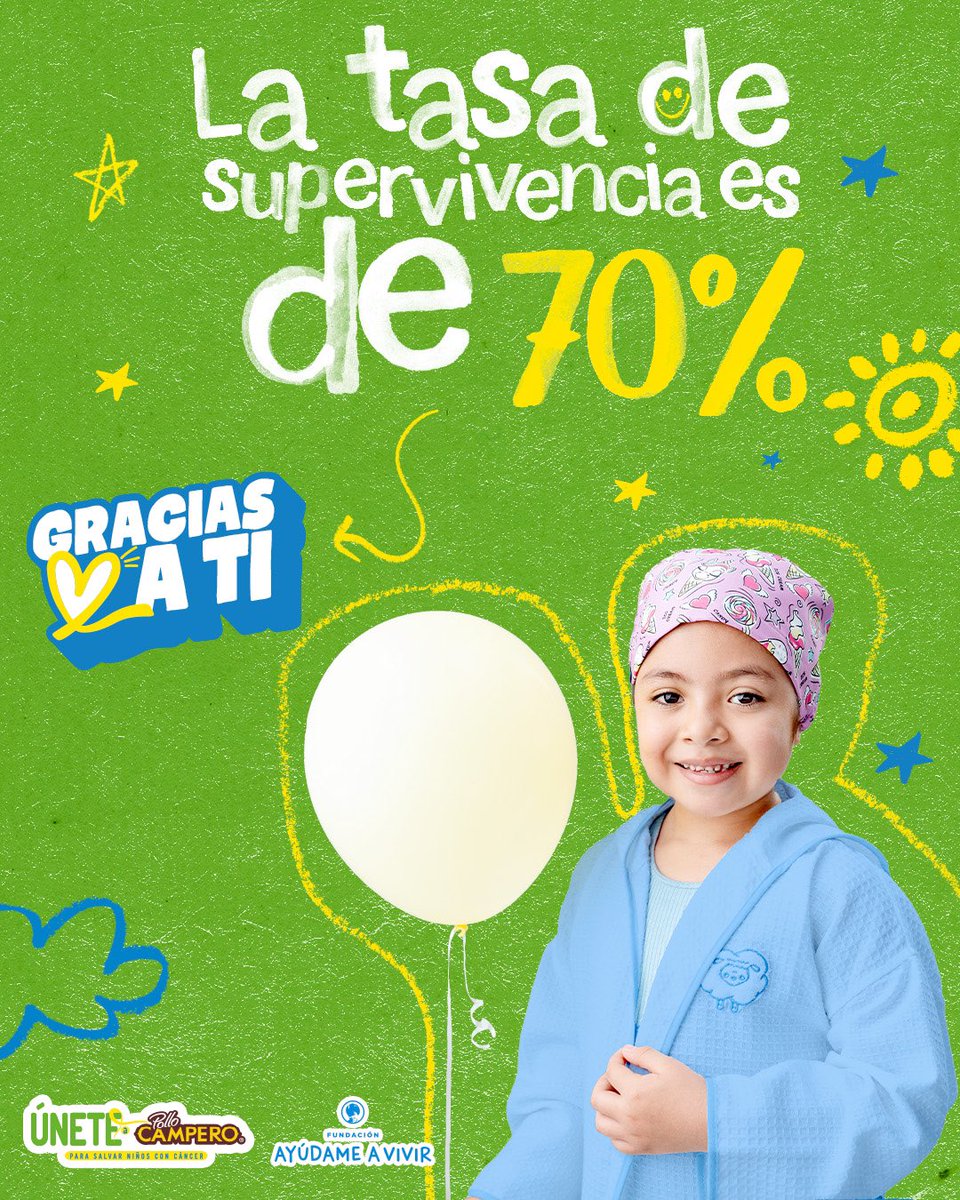Nuestra meta es que cada año la tasa de supervivencia sea mucho más alta. Gracias a ti esto puede ser posible. 🫂✨💚 #GraciasATi  #Únete