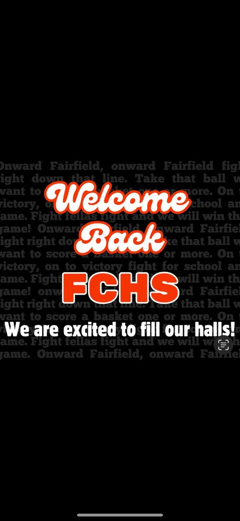 FCHS will be in session Tuesday, January 14th.  We will be on our late start schedule.  Bus time maybe later than normal.  If you are running late take your time, and if your road is too hazardous for travel contact the main office and we will make arrangements for work.  Be safe