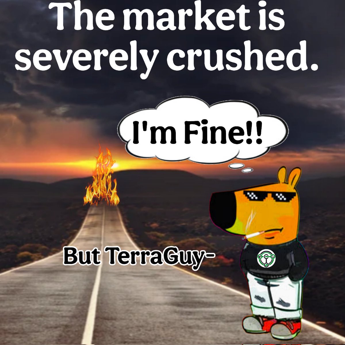"TerraGuy is always fine 😎🔥
Spreading good vibes, every time! 🚀✨"

#Crypto
#Blockchain
#CryptoNews
#DeFi 
#NFTs
#Cryptocurrency
#CryptoCommunity
#Web3
#CryptoTrading
#MetaverseArt
#Altcoins
#CryptoAdoption