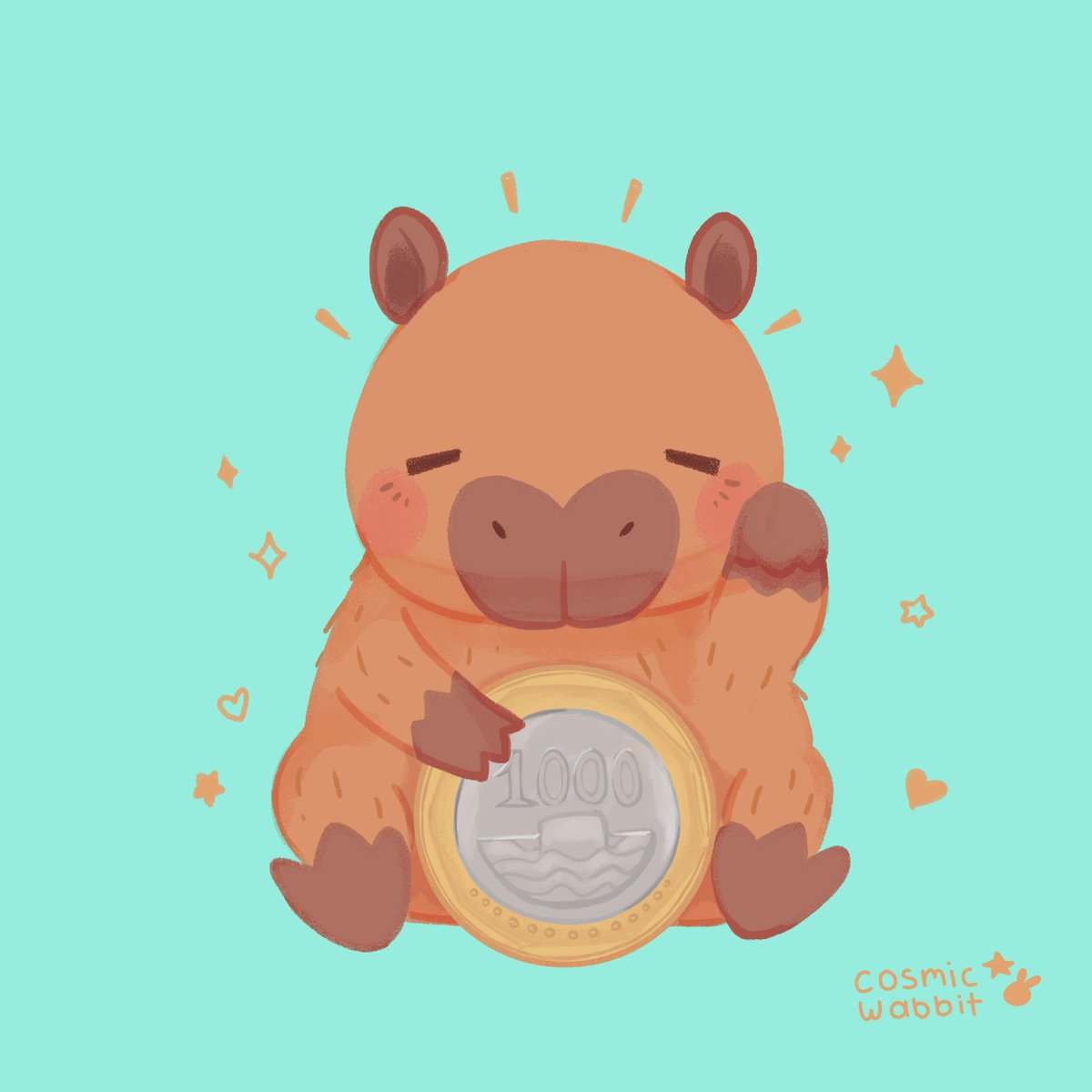 Les dejo este capybara (chigüiro) para la buena suerte en este inicio de año ✨