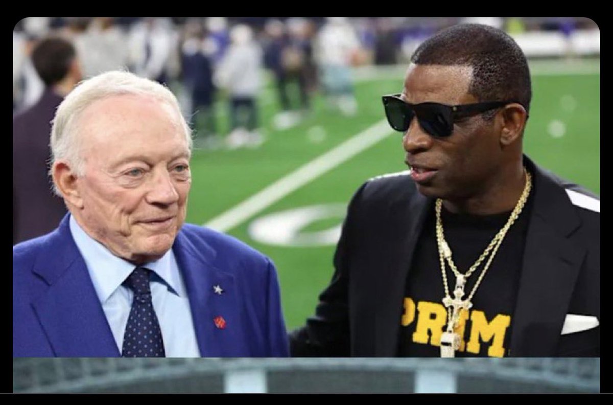 Blksooperman's tweet photo. Deion Sanders, make my year and become the next coach of the Dallas Cowboys!! #PrimeBoyz  @DeionSanders https://t.co/AuhuHFIjFP