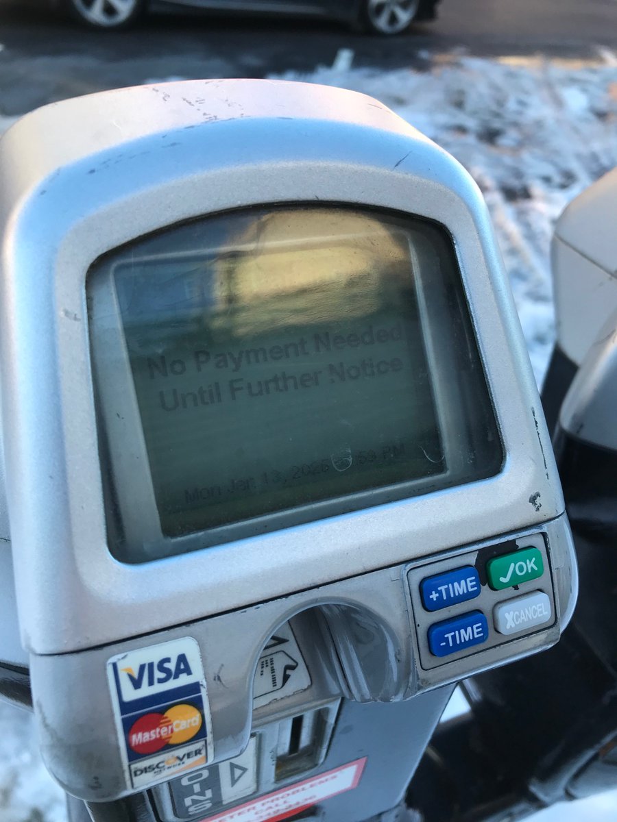 Meters are free today if you need a reason to come rent something today.