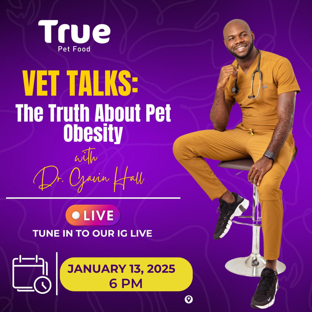 truepetfoods_'s tweet photo. 🐕🦺🚶♂️ Jumpstart your pet’s journey to a healthier lifestyle! Join us LIVE with Dr. Gavin Hall today at 6 PM for vital tips on managing pet obesity.
Get ready to transform those treats into steps!
#PetHealthUnleashed #TruePetFood #LiveWell https://t.co/xJzlqIPGls