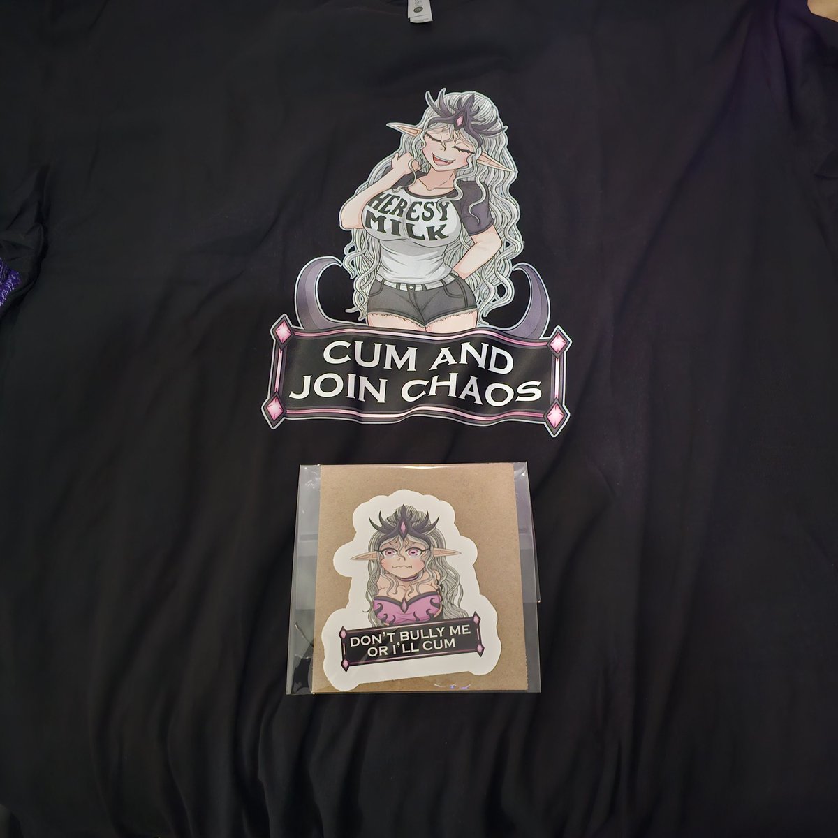 soysaucethesafe's tweet photo. @IdiotOfTheEast love the shirt and sticker! Hopefully, i can complete the set eventually. https://t.co/6cxMMegNS6