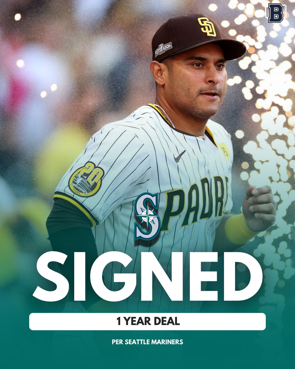 BattersBoxNews's tweet photo. #Mariners and Donovan Solano have reached agreement of terms for one year deal to bring him to Seattle.

The 37-year-old played 96 games in San Diego last year with a slashline of .286/.343/.417 with a .760 OPS and 
112 OPS+ with 8 HR and 35 RBI and a 
1.0 WAR. https://t.co/QoW9aB1IVN