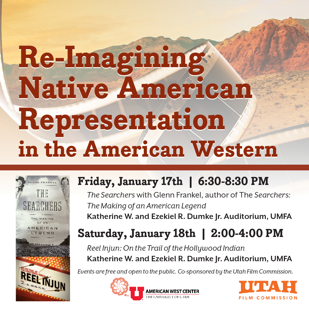 In Salt Lake City this Friday?  Join me  at 6:30 pm for free screening of The Searchers, John Ford's iconic western starring John Wayne, at Utah Mus. of Fine Arts.