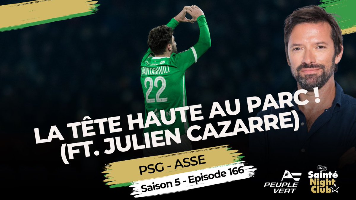 PeupleVertFr's tweet photo. 📺 REPLAY DISPO #166 ! #ASSE #PSGASSE

👥 @KeuhnHS, @JossRandall42, @SainteClem, @PondardG et JULIEN CAZARRE !

📺 Chaîne YouTube @PeupleVert TV.

🎧 Podcast @ApplePodcasts, @Spotify ou @Ausha_FR.
 
📻 Radio des Verts @ActivRadio !

🔗 Youtube : https://t.co/D2hItjf9PS https://t.co/qNUXjfqRof