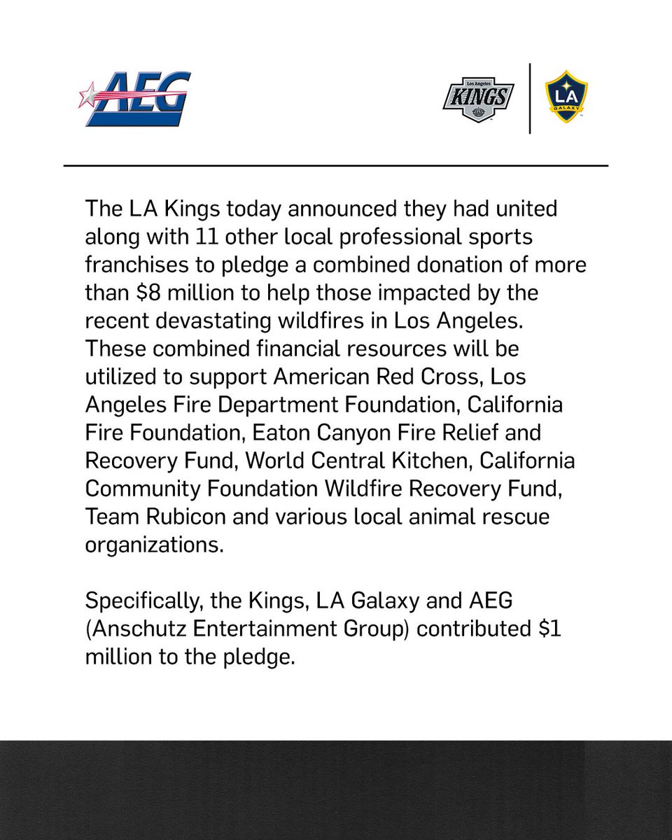 LA Strong 🖤

Full release and more information: bit.ly/4fYvL6G