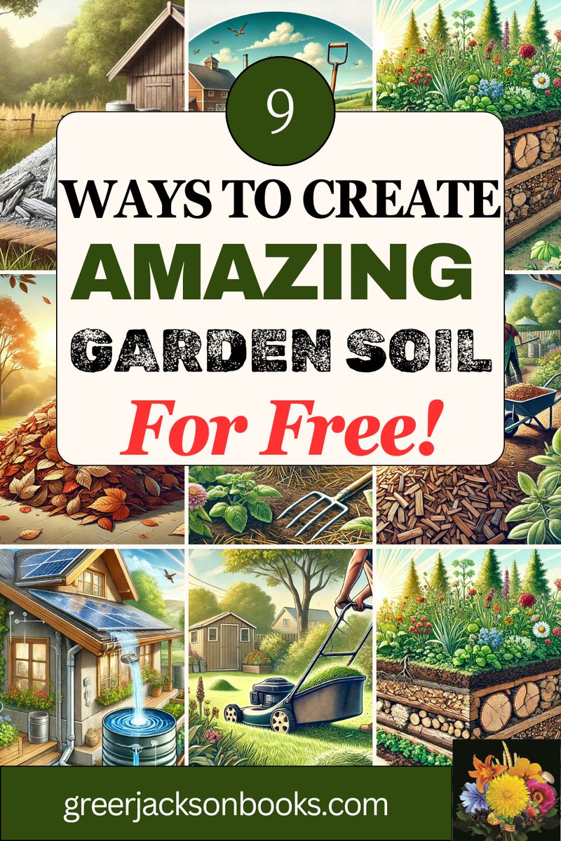 Looking to improve your garden soil this season? Here are 9 free ways to do it. 
greerjacksonbooks.com/9-practical-no…
#gardening #vegetablegardening