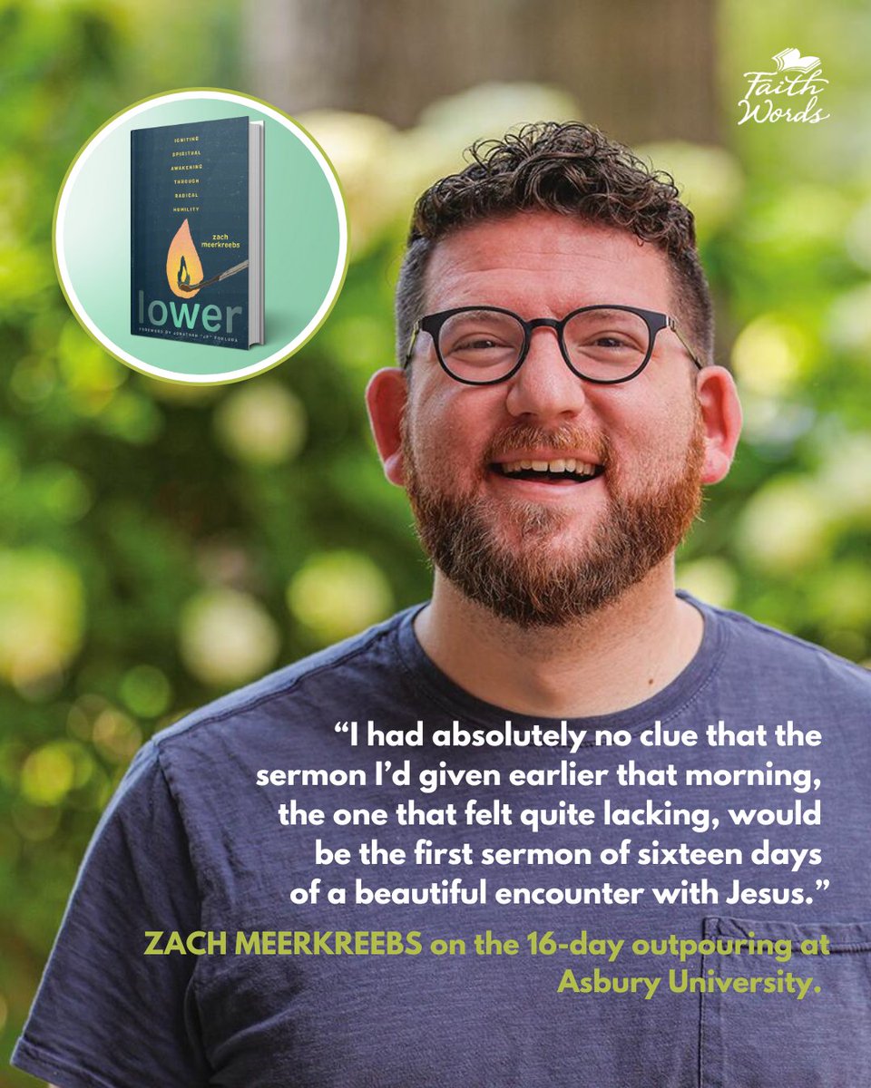 FaithWords (@faithwords) on Twitter photo As <a href="/zmeerkreebs/">Zach Meerkreebs</a> ended his sermon on the campus of Asbury University, he challenged, âDo not leave here until you experience the love of God so that you can pour it out.â
Read more in Zach Meerkreebs new book LOWER.
hachettebookgroup.com/titles/zach-me⌠As <a href="/zmeerkreebs/">Zach Meerkreebs</a> ended his sermon on the campus of Asbury University, he challenged, âDo not leave here until you experience the love of God so that you can pour it out.â
Read more in Zach Meerkreebs new book LOWER.
hachettebookgroup.com/titles/zach-meâŚ