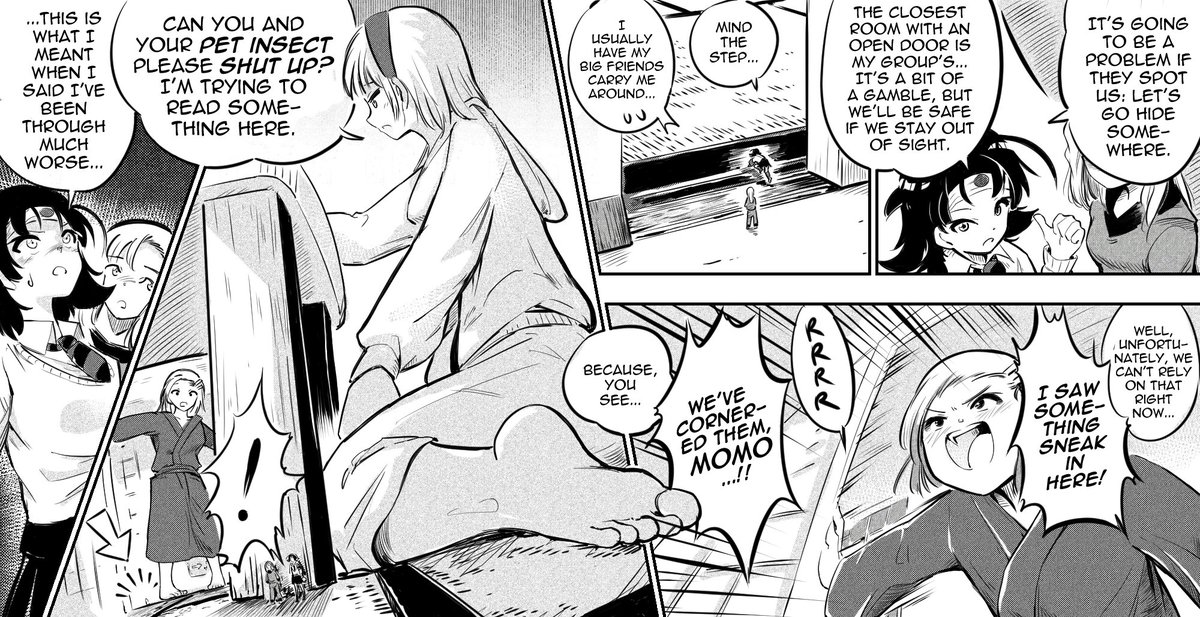 When you're as small as an ant, every move you make is a dangerous gamble... 🚑🚑 The comic continues, guys: next tweet, next part! #tiny #giantess #SizeTwitter #HalfInchHigh