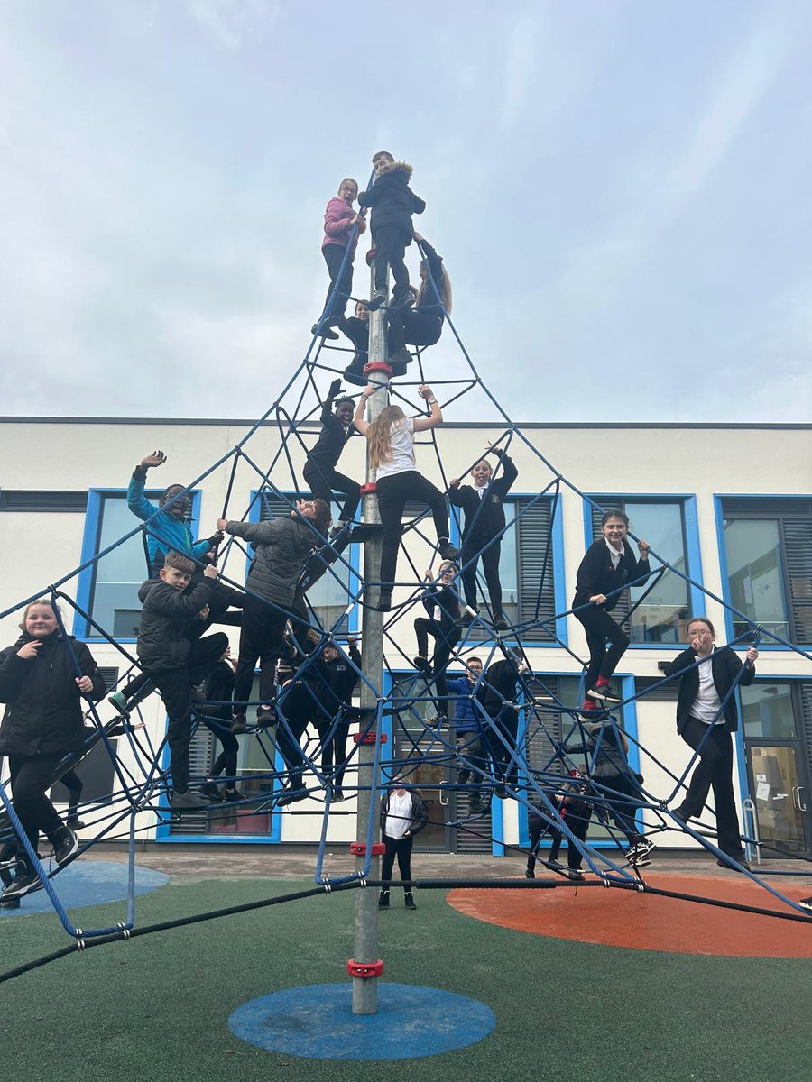 EActMAP's tweet photo. Well done to our Year 6s with 100% attendance last week! They love their weekly reward on the Venture's climbing frame! https://t.co/TV00W3liyp