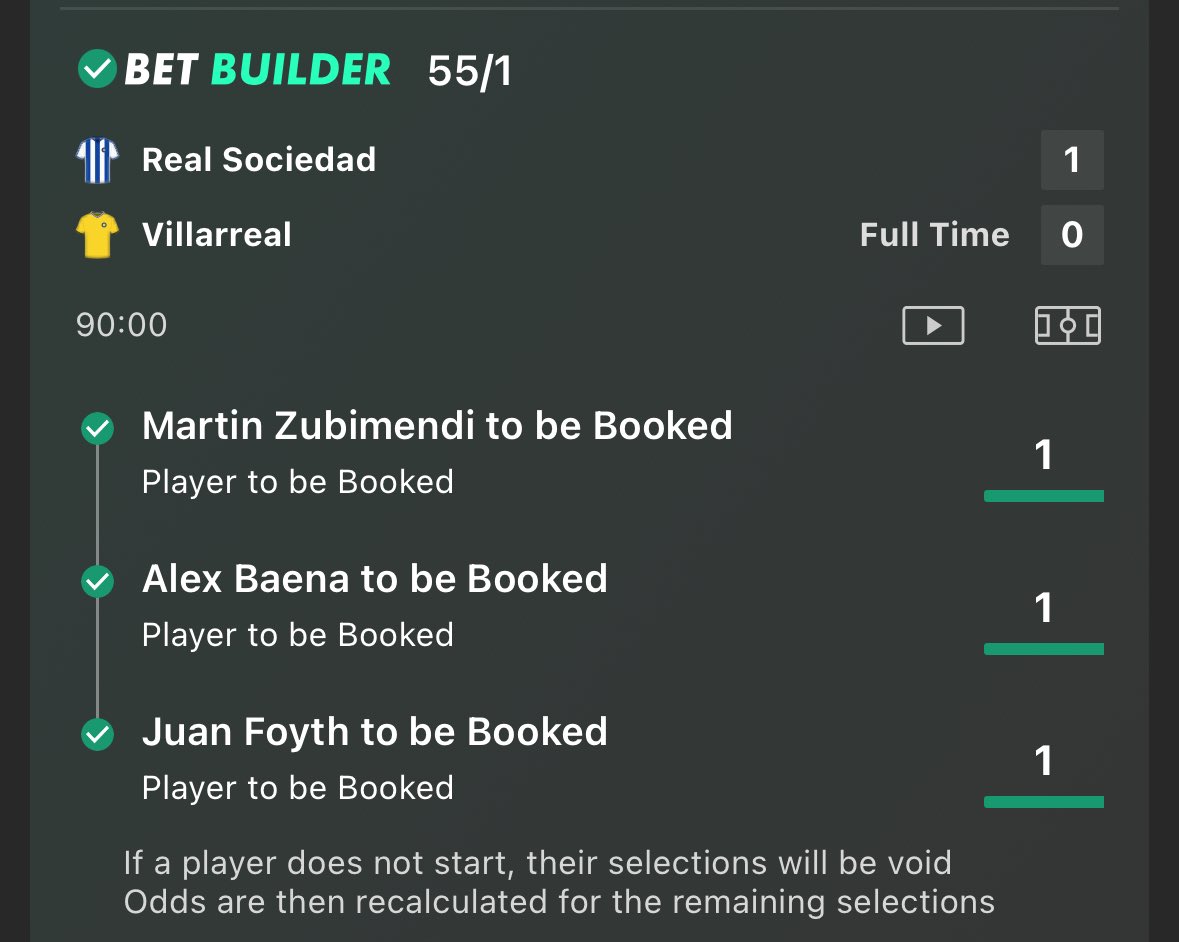 55/1 LA LIGA TREBLEEEEEE ❤️

LAST SECONDS OF THE GAME AND ZUBIMENDI DELIVERS 🟡

GET IN THERE!!! 👏🏼

18+ gambleaware