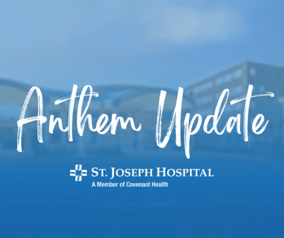 Good Afternoon - Please visit the link below for an important message from St. Joseph Hospital President, John Jurczyk regarding our ongoing negotiations with Anthem insurance.

stjosephhospital.com/patients-visit….