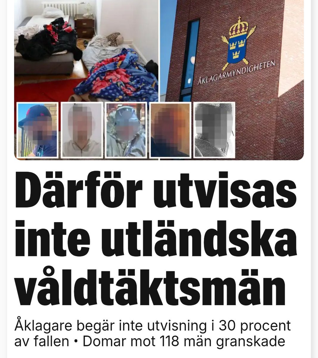 Werwolf102's tweet photo. En stor del av åklagarna är WOKE och tycker synd om packet. 

Anmälan för tjänstefel vore i sin ordning om de INTE yrkar om utvisning för samtliga som INTE är 🇸🇪 medborgare 

@Expressen #svpol #ohyra #pack 
@aklagareSE https://t.co/dcZYuAEo4s
