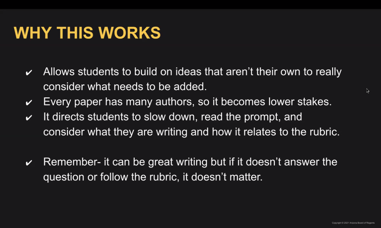 cimoses's tweet photo. Another great session learning about strategies for enhancing argumentative writing with Jeff Davis &amp; Liz Evans from @ASU . I will be using the round robin writing strategy to allow my students to practice writing with their peers. Thanks @KyCharge  @KEDCGrants https://t.co/DbcK7xWLpZ