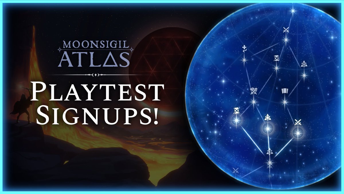 We're happy to announce you can now sign up for playtests of Moonsigil Atlas, our new deckbuilding roguelike with tile-based-mana!

store.steampowered.com/app/3284290?ut…

#indiegame #indiedev #deckbuilding #playtest
