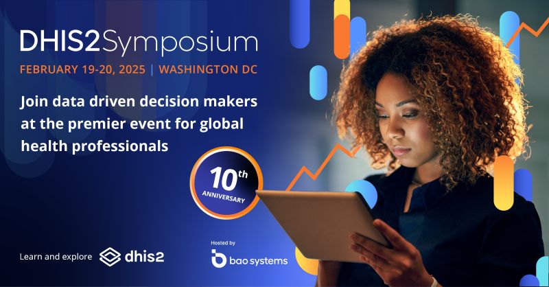 Join us at the 10th DHIS2 Symposium!

Learn from global #DHIS2 experts, delve into practical sessions to empower your DHIS2 skills, connect with data experts and #globalhealth practitioners.

Get your tickets today: bit.ly/3BVXO8Z
#innovation #digitalhealth #DataDriven