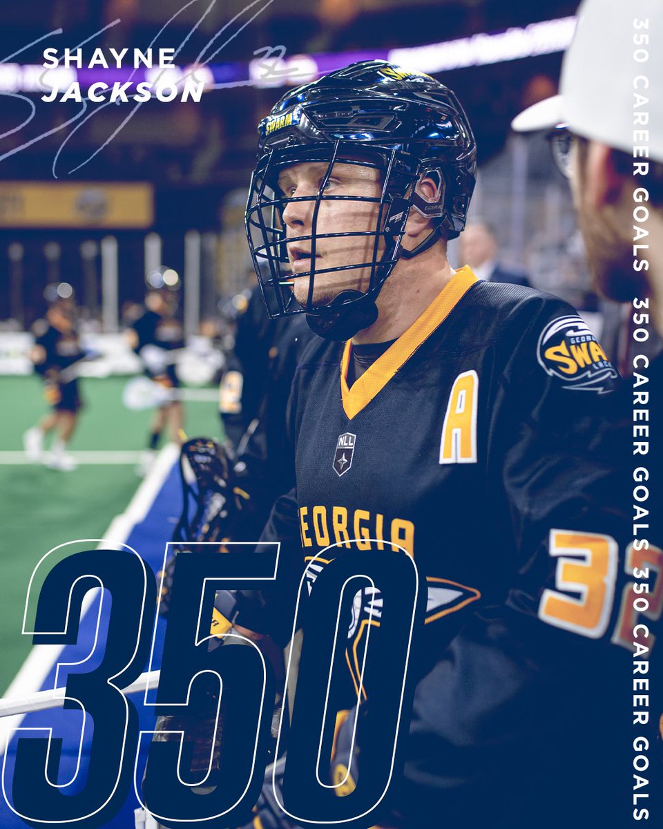 GeorgiaSwarmLAX's tweet photo. Shayne Jackson hitting a milestone of 350 Career Goals! https://t.co/w9k7jBdWvJ