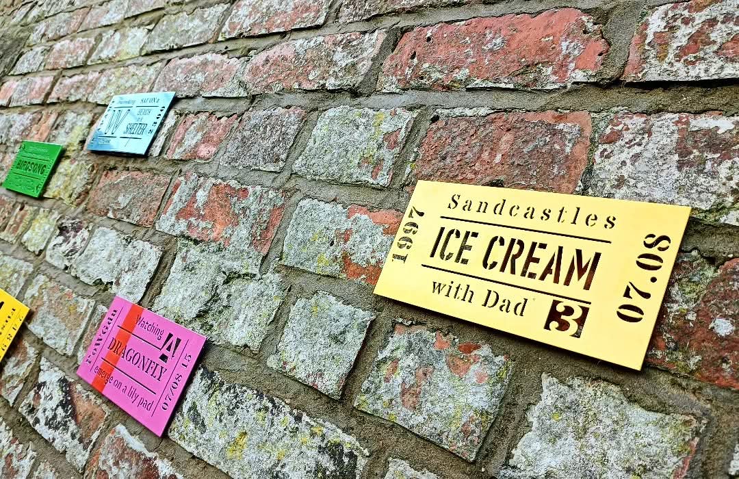 adrian riley / electric angel design (@electric_angel) on Twitter photo 'just the ticket' - a new artwork in <a href="/HLFSCGardens/">South Cliff Gardens</a> , #scarborough
each ticket invites you on a journey: we invited visitors to the gardens to condense a treasured memory into a micro poem and hand-print them as a cliff lift ticket. these became the text for the artwork. 'just the ticket' - a new artwork in <a href="/HLFSCGardens/">South Cliff Gardens</a> , #scarborough
each ticket invites you on a journey: we invited visitors to the gardens to condense a treasured memory into a micro poem and hand-print them as a cliff lift ticket. these became the text for the artwork.