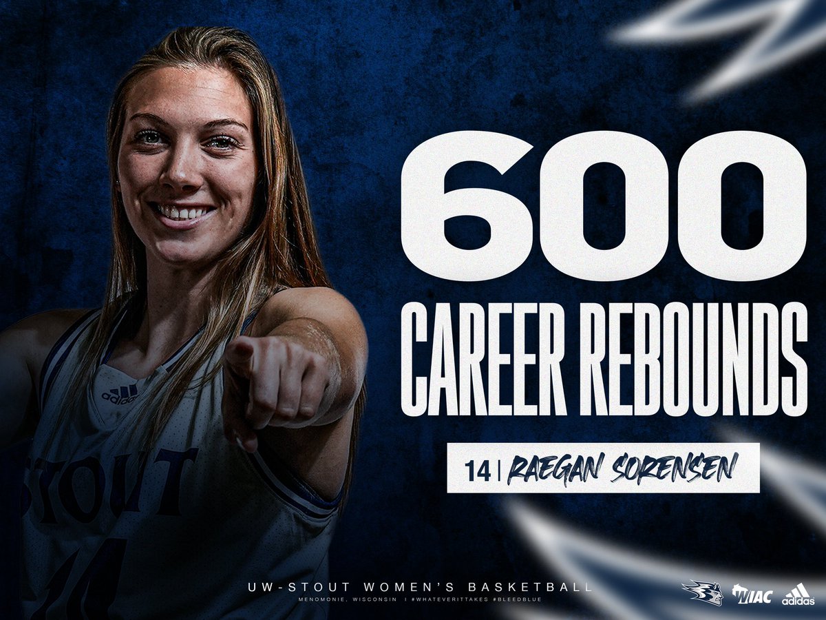 BlueDevilsWBB's tweet photo. Congrats to Raegan Sorensen (5’7 G | Sr.) for surpassing 600 career rebounds in our win over #5 ranked Whitewater Saturday!! Raegan currently ranks 7th all time, followed by our other dynamic senior guard, Anna Mutch (5’8 G | Sr.)  with 583 (9th all time). https://t.co/jEZvrR0WM1