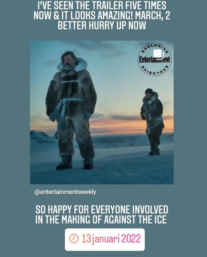 NinaNorlund's tweet photo. Time do fly by... THREE years since we got to see the trailer for ATI, the first amazing project from The Kipper Boys (Thanks IG memory)

#AgainstTheIce 🧊
#ILLKippers 💙
#NikolajCosterWaldau ❄️ https://t.co/sE8x2NR9oW