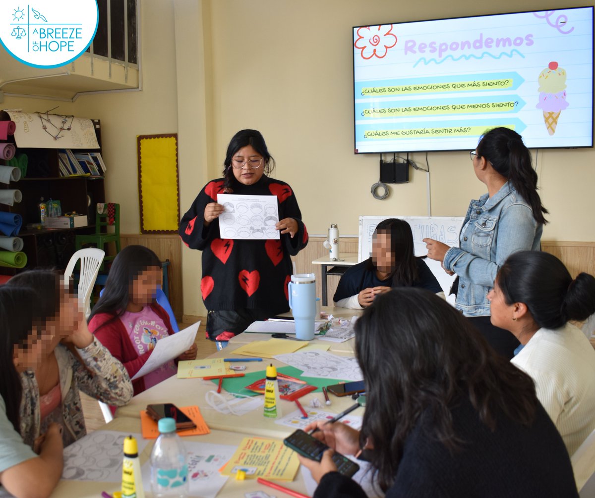 ✨ Magical Days dedicated to emotions! 🎭
This week, during Magical Days, children and adolescents will work on their emotions in playful and creative ways. Today, they learned to identify the emotions they feel through fun and reflective activities.

#ABreezeofHope