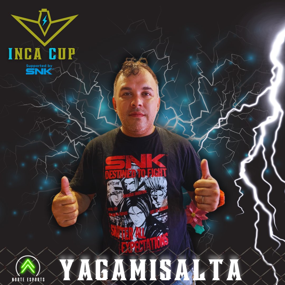 INCA_CUP's tweet photo. Actual campeón invicto en KOF y defendiendo el título del Inca Cup como local, se una a la pelea @FedericoRa67900 🎮🥋🇦🇷

Lo mejor de lo mejor está llegando al Inca Cup

¿Te vas a quedar afuera?

#esports #incacup #fgc #kof #latam https://t.co/JFnb3nU6jJ