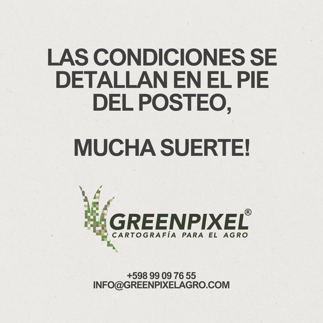 🌿🌱🌾🌻🐄🐮🐑🐐🫒🍅🍆🥕🫑🥔🌲
SORTEO DE MAPA PARA ESTABLECIMIENTO!!!

Arrancamos el 2025 muy arriba y te proponemos este MEGA SORTEO de un mapa impreso en lona en tamaño 1 x 1 m con argollas para colgar en las esquinas, tremenda herramienta para la organización…(sigue)