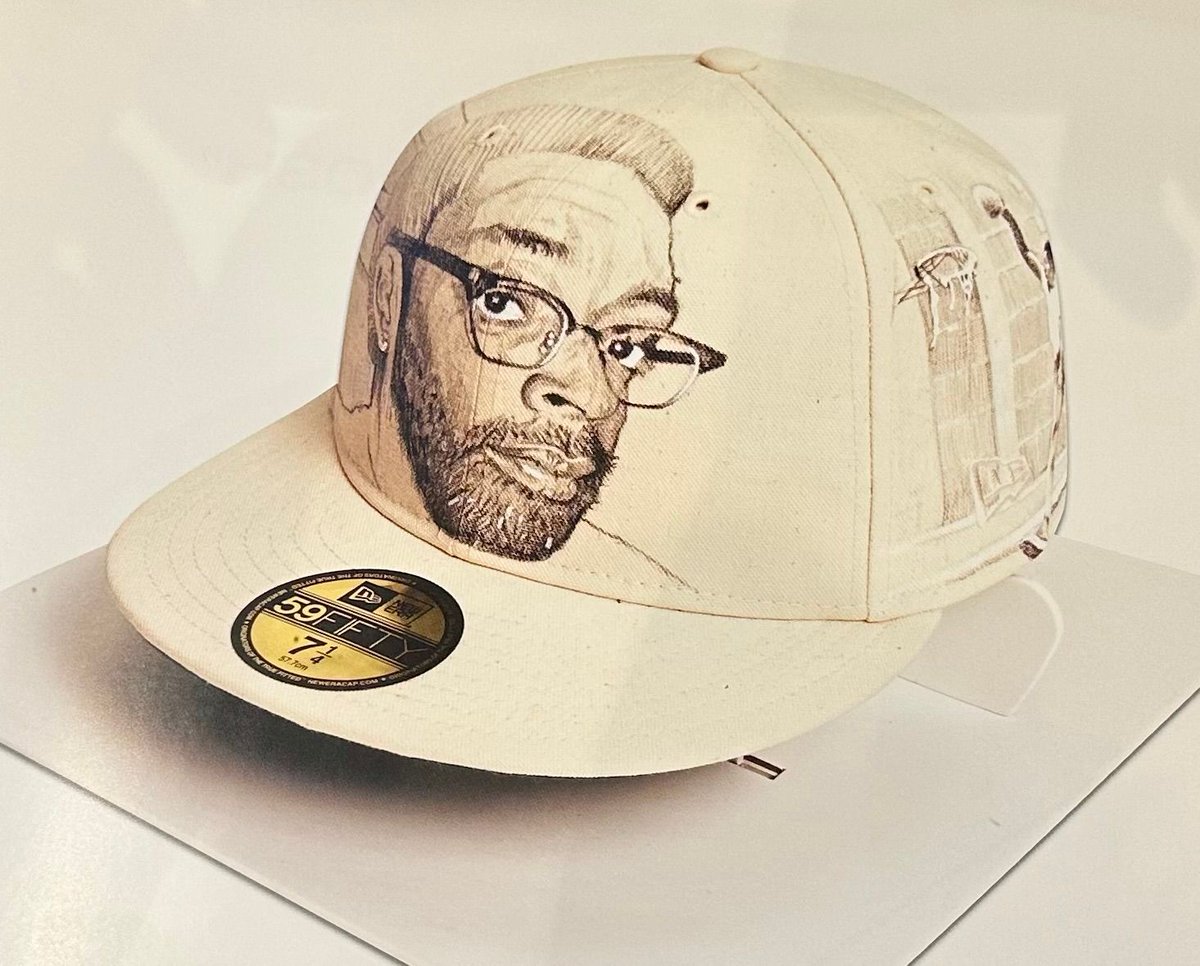 daldardhamrait's tweet photo. 🎉 Honored to showcase my 59FIFTY cap for @NewEraCap's 90th! Inspired by #NewYorkCity, it paid tribute to @OfficialSpikeLee, the Brooklyn Bridge, and NYC’s skate &amp; basketball culture.

#NewEraXC #59FIFTY #CapCulture https://t.co/j9CqM0Tv7f