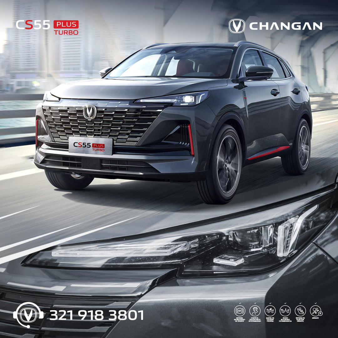 Cada detalle de la camioneta #CS55PlusTurbo es muestra de estilo, innovación y personalidad.

#Changan #Colombia

Aplican T&amp;C*
