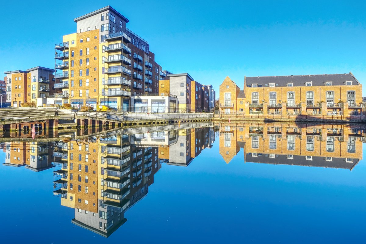 Riverside Reflections. Norwich riverside in the still of a Sunday morning. #Sharemondays2025 #fsprintmonday #fujifilm_xseries #Reflection #Norwich