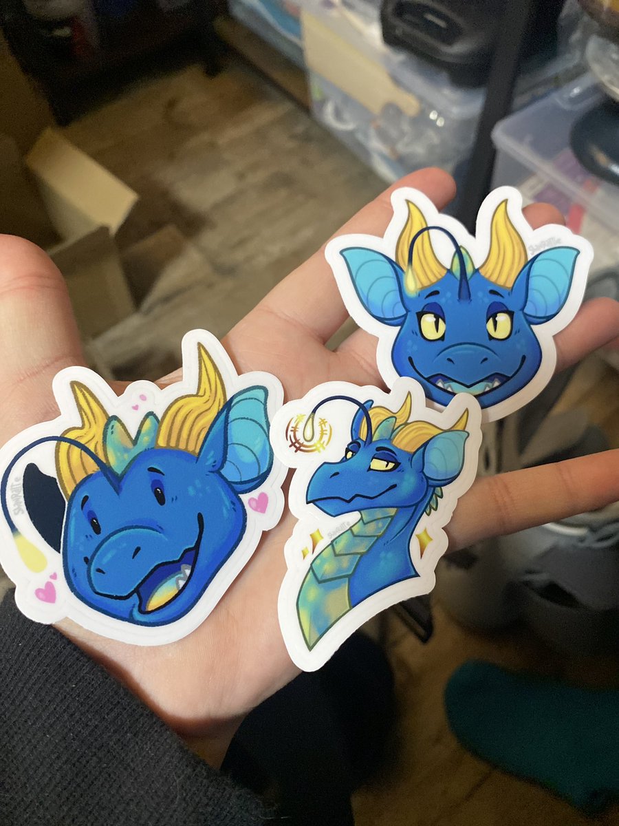 GoddessSail's tweet photo. @ShanRattie @FurnalEquinox From art to sticker.  Thank you so much for the amazing sticker art.  😁 https://t.co/YyqTyrgo7e